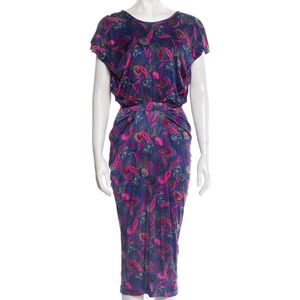 Saloni
Floral Print Midi Length Dress